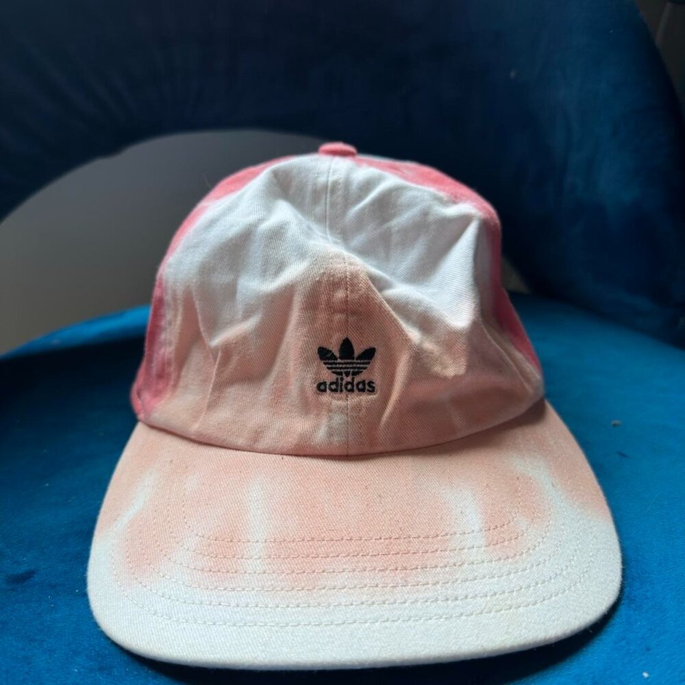 Pink Tie Dye Adidas Hat